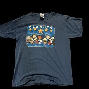 Vintage peanuts cartoon tee shirt movie promo - XL
